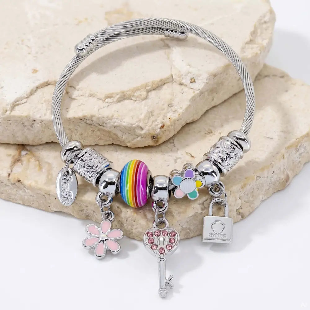 Charm-Armreif ’Rainbow’ - Armbänder