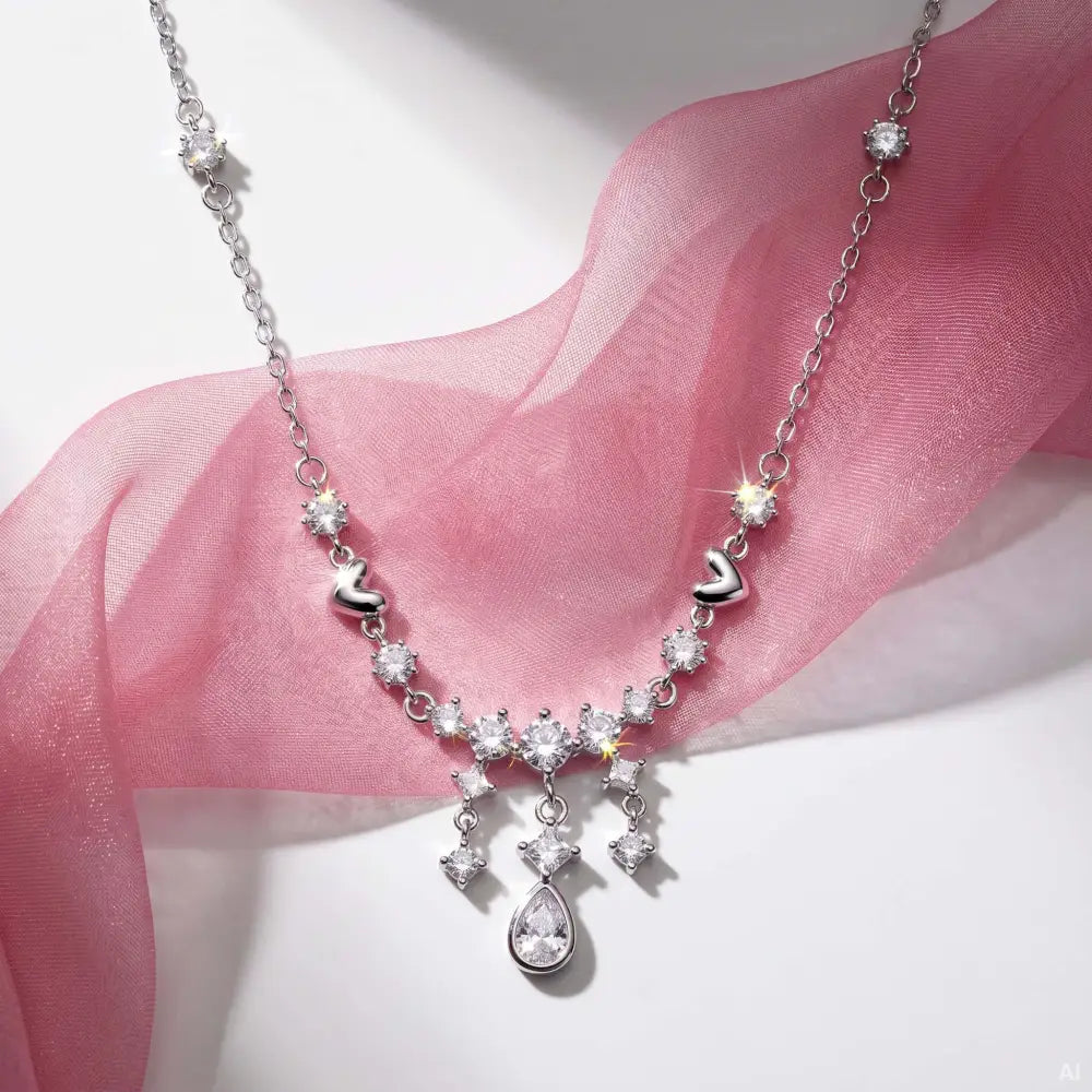 Crystal Drop Kette - Kette